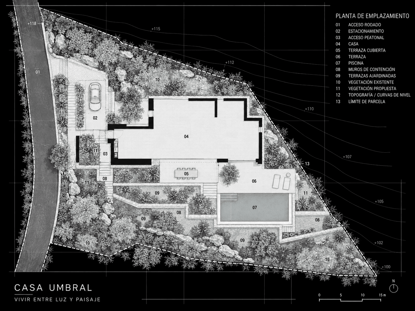 Planta de emplazamiento de Casa Umbral
